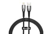 USB-kabel - Baseus USB cable for Lightning  Glimmer Series 2.4A 1m (Black) - CADH000201