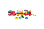 Träleksaker - Small Foot - Wooden Stacking Blocks Train 16dlg. - 3498