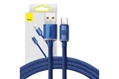 USB-kabel - Baseus Crystal Shine cable USB to USB-C 5A100W1.2m (blue) - CAJY000403