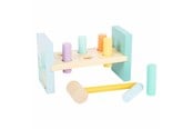 Babyleksaker - Small Foot - Wooden Hammer Bench Pastel 8 pcs. - 11723