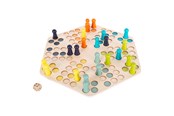 Brädspel - Small Foot - Wooden Ludo Game - 6 Players - 1800