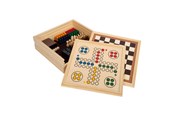 Brädspel - Small Foot - Wooden Games 7 Classics in Storage Box - 12322