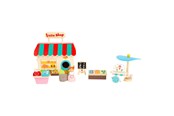 Träleksaker - Small Foot - Wooden Take-along Play Shop Poppenhuis 15dlg. - 11393