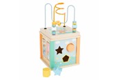 Babyleksaker - Small Foot - Wooden Activity Cube and Motor Skills - 11724