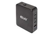 Mobile - Adapters & Chargers - Club 3D CAC-1917 power adapter - GaN technology - USB 3 x USB-C - 140 Watt - CAC-1917