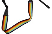 Kamerarem - Polaroid Camera Strap Flat - Rainbow Black - 006055