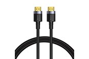 Displaykabel - Baseus Cafule 4KHDMI Male To 4KHDMI Male Adapter Cable 2m Black - CADKLF-F01