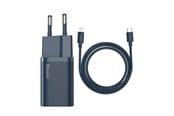 USB-kabel - Baseus Super Si Quick Charger 1C 20W with USB-C cable for Lightning 1m (blue) - TZCCSUP-B03