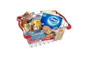 Rollek - Small Foot - Play Food in Metal Shopping Basket 2 - 9559