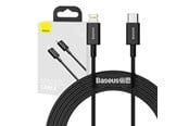 USB-kabel - Baseus Superior Series Cable USB-C to Lightning 20W PD 2m (black) - CATLYS-C01
