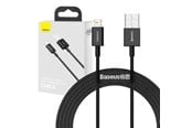 USB-kabel - Baseus Superior Series Cable USB to iP 2.4A 2m (black) - BSU2659BLK