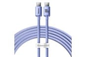 USB-kabel - Baseus Crystal Shine cable USB-C to USB-C 100W 2m (purple) - CAJY000705