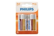 Battery - Philips Longlife Battery Zinc D/R20 2pcs. - 1004