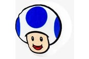 Merchandise - Tomy - Super Mario Toad - Blue - Plysch - 0053941124441