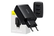 Strömkabel (intern) - Baseus Compact Quick Charger 3x USB 17W (Black) - CCXJ020101
