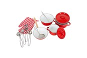 Rollek - Small Foot - Pans and Cookware Set Red 11dlg. - 8964