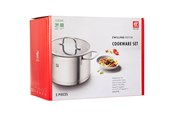 Grytor - Zwilling TrueFlow - Cookware set with cover - 5 items - round - silver - 66920-005-0