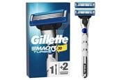 Rakutrustning - Gillette Mach3 Turbo 3D Razor handle + 2 blades - 7702018514472