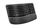 Tangentbord - Logitech Wave Keys for Business - Graphite - ND - Ergonomiskt tangentbord - Nordisk - Svart - 920-012332