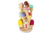 Rollek - Small Foot - Wooden Play Food Ice Creams on Movable Ice Cream Stand 16dlg. - 1248