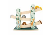 Babyleksaker - Small Foot - Wooden Ball Track Safari 4 pcs. - 11707