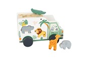 Babyleksaker - Small Foot - Wooden Shape Sorter Jeep Safari 6dlg - 11700