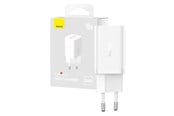 Mobile - Adapters & Chargers - Baseus Wall Charger  GaN5 40W 2x USB C (White) - CCGP180102