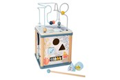 Babyleksaker - Small Foot - Wooden Activity Cube and Motor Spiral - 11910