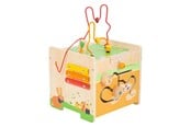 Babyleksaker - Small Foot - Wooden Activity Cube and Motor Spiral - 11732