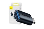 USB-kabel - Baseus Ingenuity USB-C to USB-A adapter OTG (blue) - ZJJQ000003