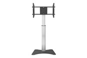 Väggfäste, AV-Möbel - TECHLY stand - for flat panel - black silver - Max 40 kg - recommended for 70" - ICA-TR39