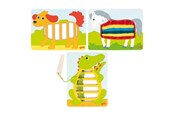 Pusselspel - Goki Wooden Weaving Puzzles 3pcs. Trä - 58679