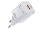 Mobile - Adapters & Chargers - Lippa 33W USB-C PD & USB-A QC GaN Wall Charger - White - LPWC5006