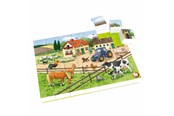 Pusselspel - Hubelino Block Puzzle Life on the Farm 35st. - 410184