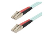 Nätverkskabel - StarTech.com 25m (82ft) LC/UPC to LC/UPC OM4 Multimode Fiber Optic Cable - patch cable - 25 m - aqua - Blå - 25m - 450FBLCLC25
