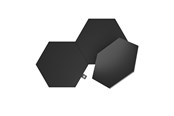Smarta Hem - Nanoleaf Shapes Black Hexagons Expansion Pack (3 Panels) - NL42-0101HX-3PK