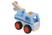 Leksaksbil - Small Foot - Wooden Tow Truck Blue - 12446