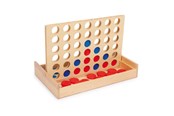 Brädspel - Small Foot - Four in a Line Travel Game Wood - 3460