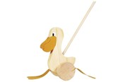 Babyleksaker - Goki Wooden Push Figure Pelican - WP006
