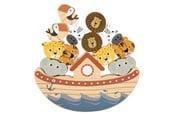 Brädspel - Small Foot - Wooden Balance Game Safari - 12229