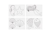 Kreativa spel - Creativ Company Sheets of Shrink Film with Mermaid Motifs 4 pcs. - 790712