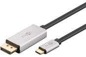 Displaykabel - Pro USB-C - DisplayPort - 2m - Grå - DP-USB-C-S-2m