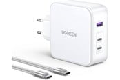 Mobile - Adapters & Chargers - UGREEN Nexode GaN 140W Triple USB Charger - White - 15339