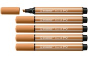 Skriv- och ritverktyg - STABILO Pen 68 MAX - Fibre-tip Pen with Thick Chisel Tip - Dark Ocher - 768/89