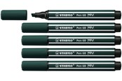 Skriv- och ritverktyg - STABILO Pen 68 MAX - Fibre-tip Pen with Thick Chisel Tip - Earth Green - 768/63