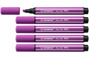 Skriv- och ritverktyg - STABILO Pen 68 MAX - Fibre-tip Pen with Thick Chisel Tip - Lilac - 768/58