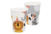 Leksaker - Boland Paper Cups Safari 8pcs. - 50211
