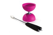 Utomhuslek - Eureka Rubber Diabolo with Aluminum Sticks - Pink - 52515708