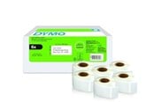 Papper, Fotopapper & Etiketter - DYMO LabelWriter returadressetiketter | 25 mm x 54 mm | Självhäftande | 6 rullar med 500 etiketter (3000 antal) - 2177564