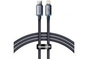 USB-kabel - Baseus Crystal cable USB-C to Lightning 20W PD 1.2m (black) - CAJY000201